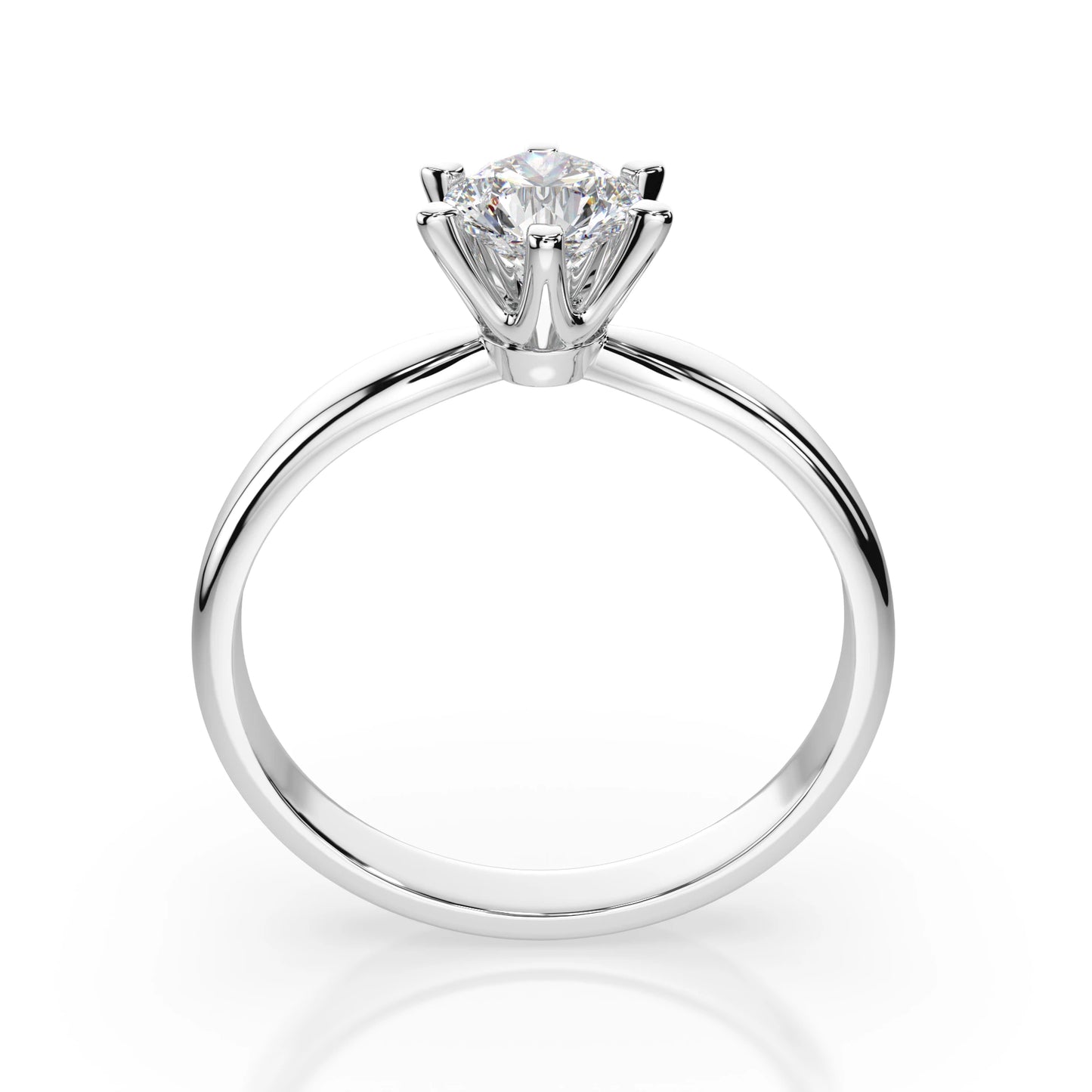 Solitär-Ring (Rund), 0.7 ct — 101-10040(5.7)
