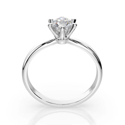 Solitär-Ring (Rund), 0.7 ct — 101-10040(5.7)