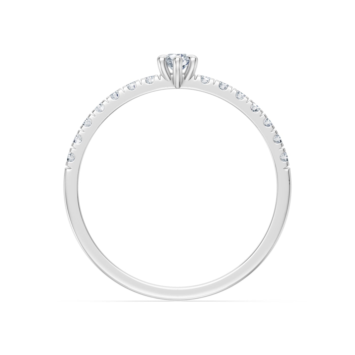 Solitär-Eternity-Ring, 0.09 ct — 101-10126/3(2.8)
