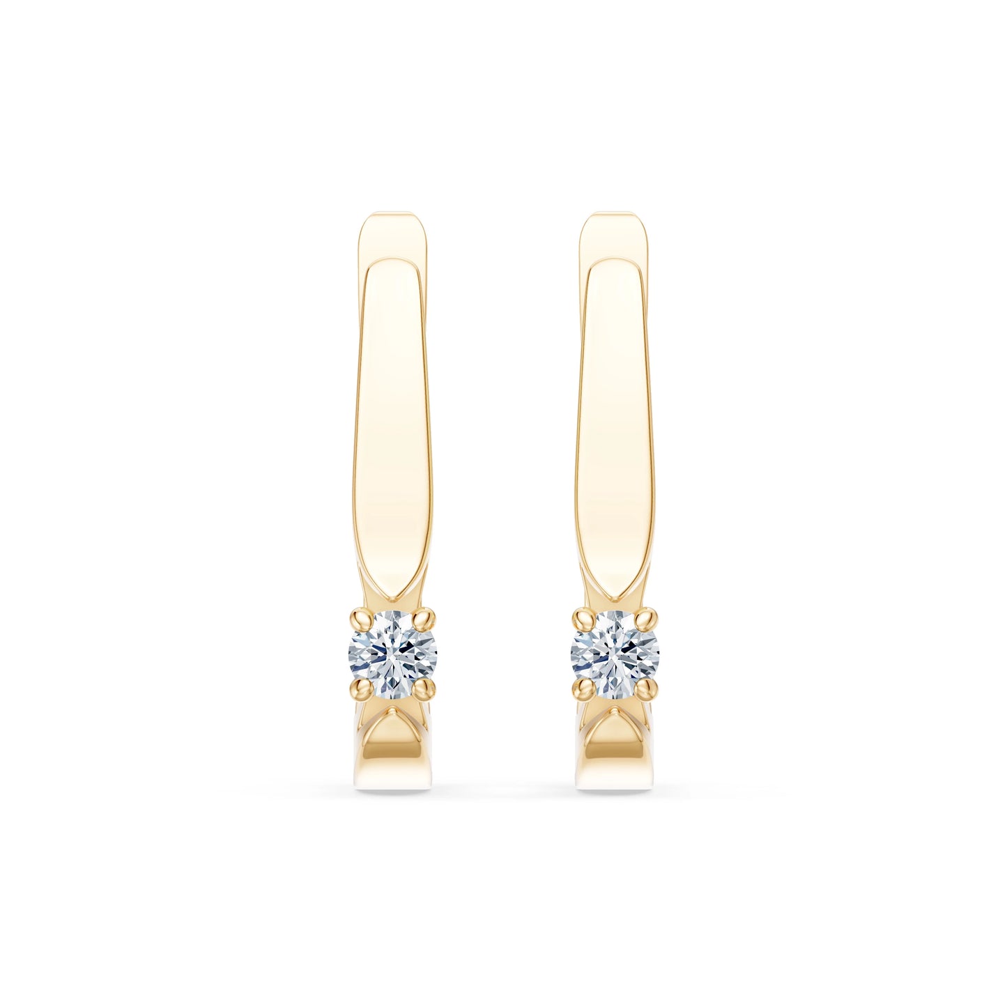 Solitär-Ohrringe mit englischem Verschluss, 0.15 ct — 102-10046(2.7)