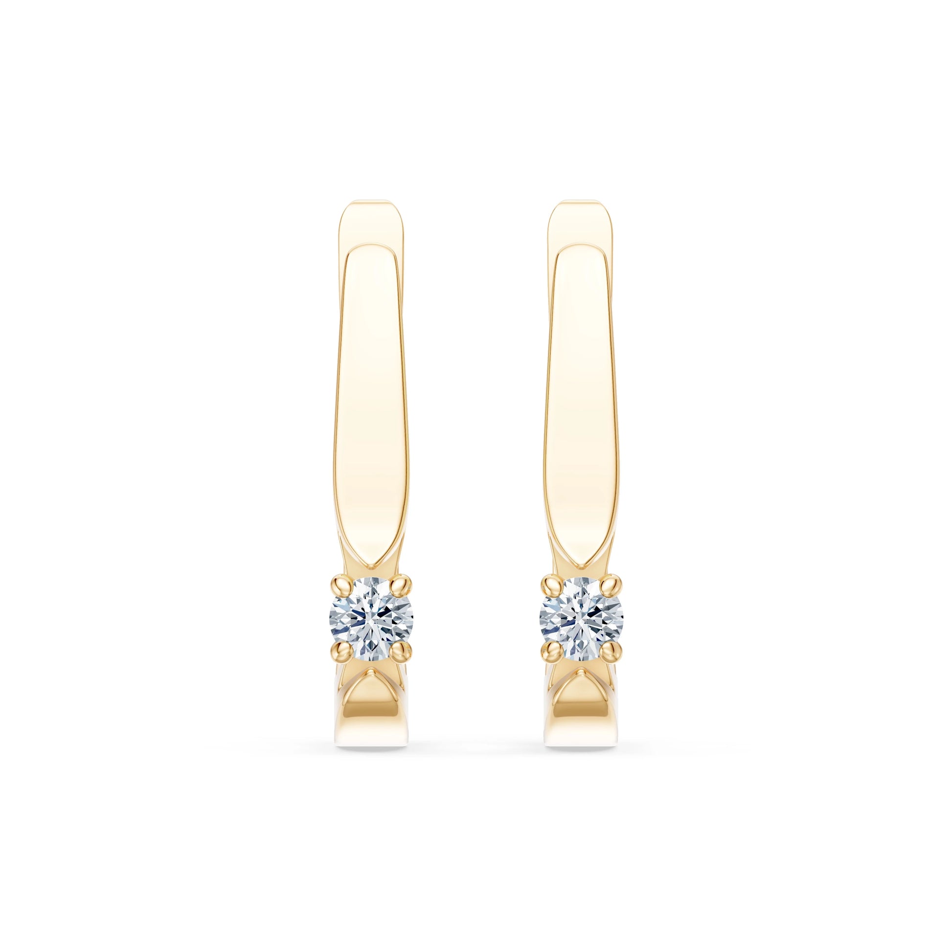 Solitär-Ohrringe mit englischem Verschluss, 0.15 ct — 102-10046(2.7)