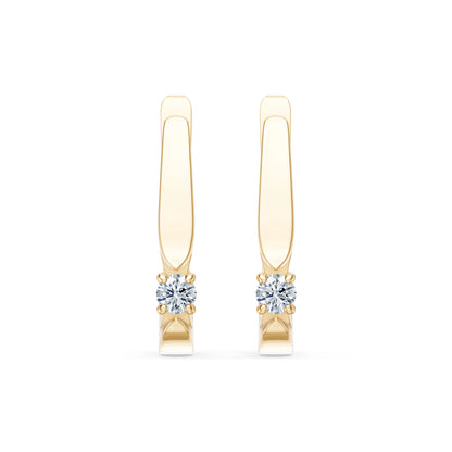 Solitär-Ohrringe mit englischem Verschluss, 0.15 ct — 102-10046(2.7)
