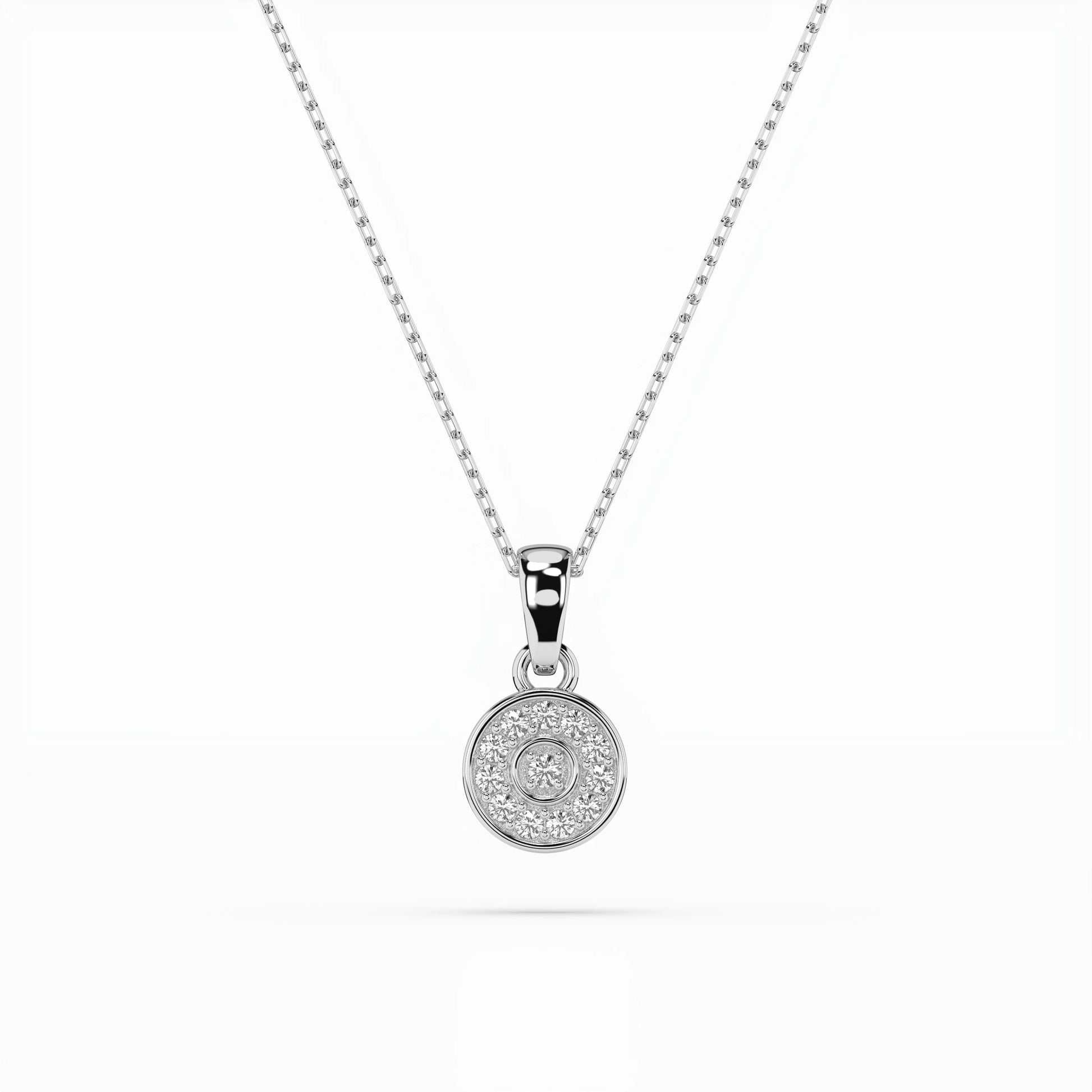 Illusion-Halskette (Rund), 0.01 ct — 104-10032