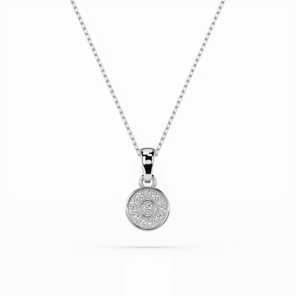 Illusion-Halskette (Rund), 0.01 ct — 104-10032