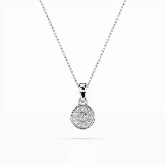 Illusion-Halskette (Rund), 0.01 ct — 104-10032