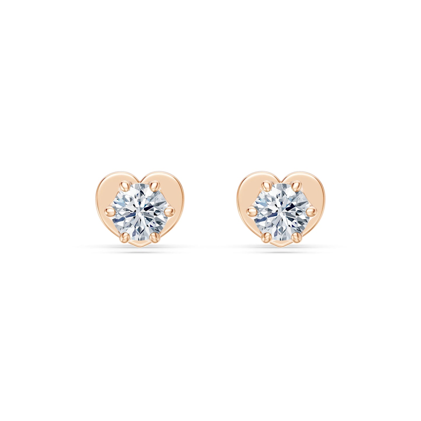 Solitär-Schmetterling-Ohrringe, 0.2 ct — 102-10040/1(3.0)