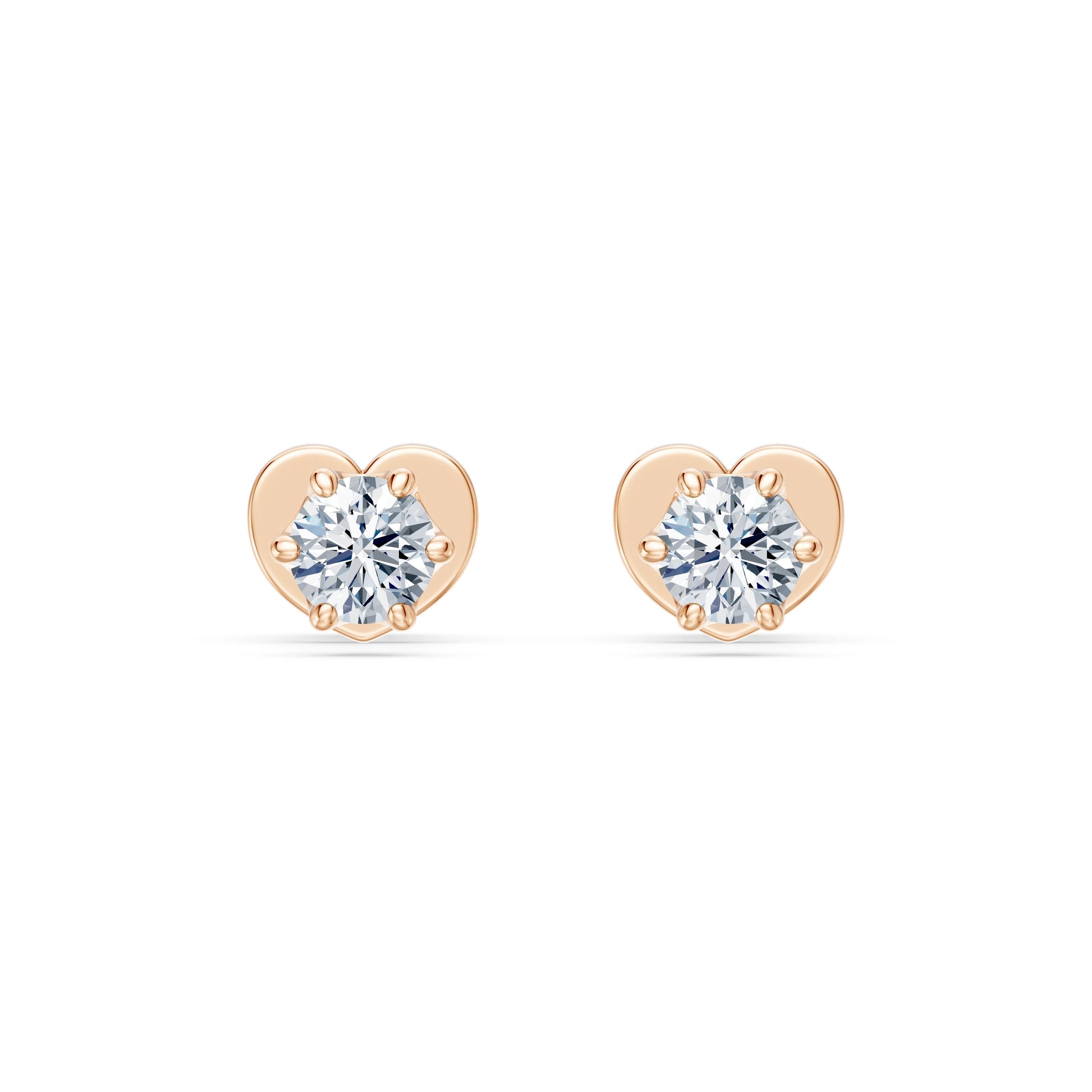 Solitär-Schmetterling-Ohrringe, 0.2 ct — 102-10040/1(3.0)