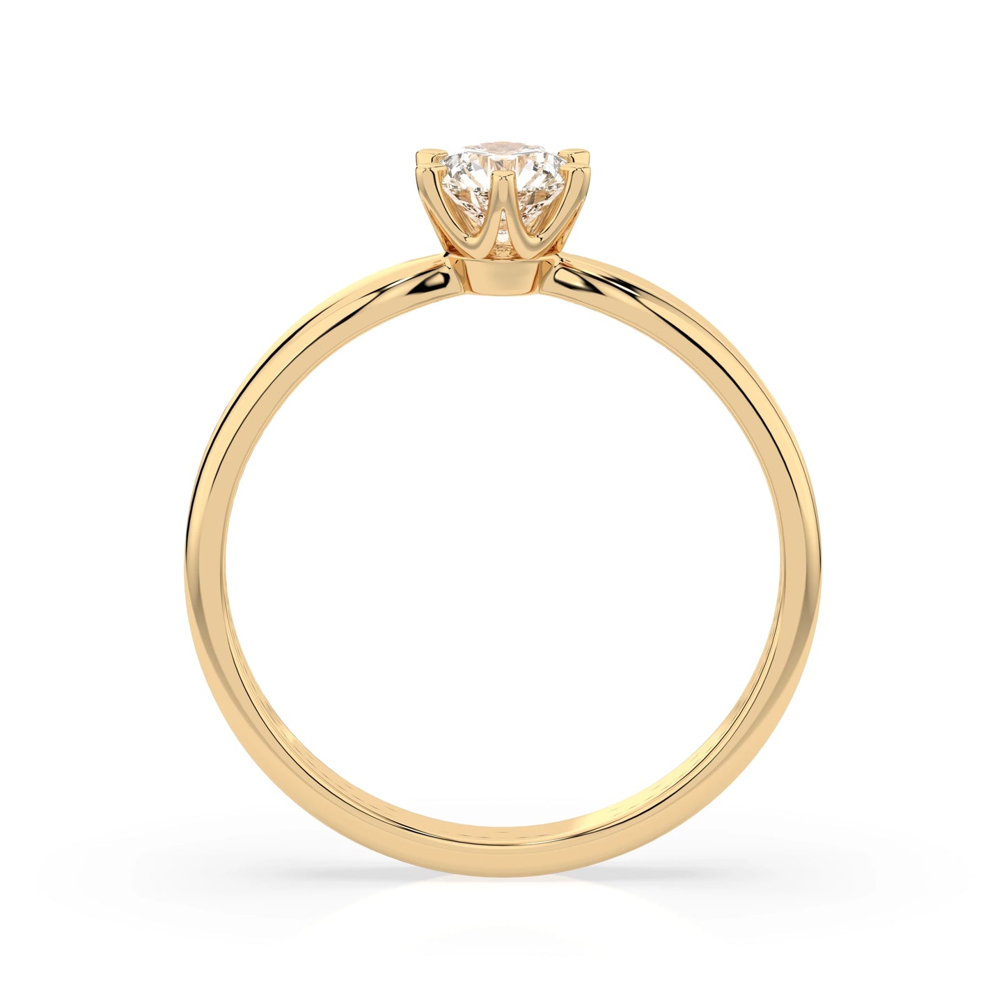 Solitär-Ring (Rund), 0.25 ct — 101-10040(4.0)