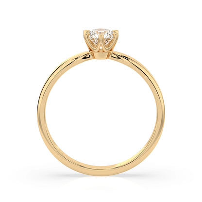 Solitär-Ring (Rund), 0.25 ct — 101-10040(4.0)