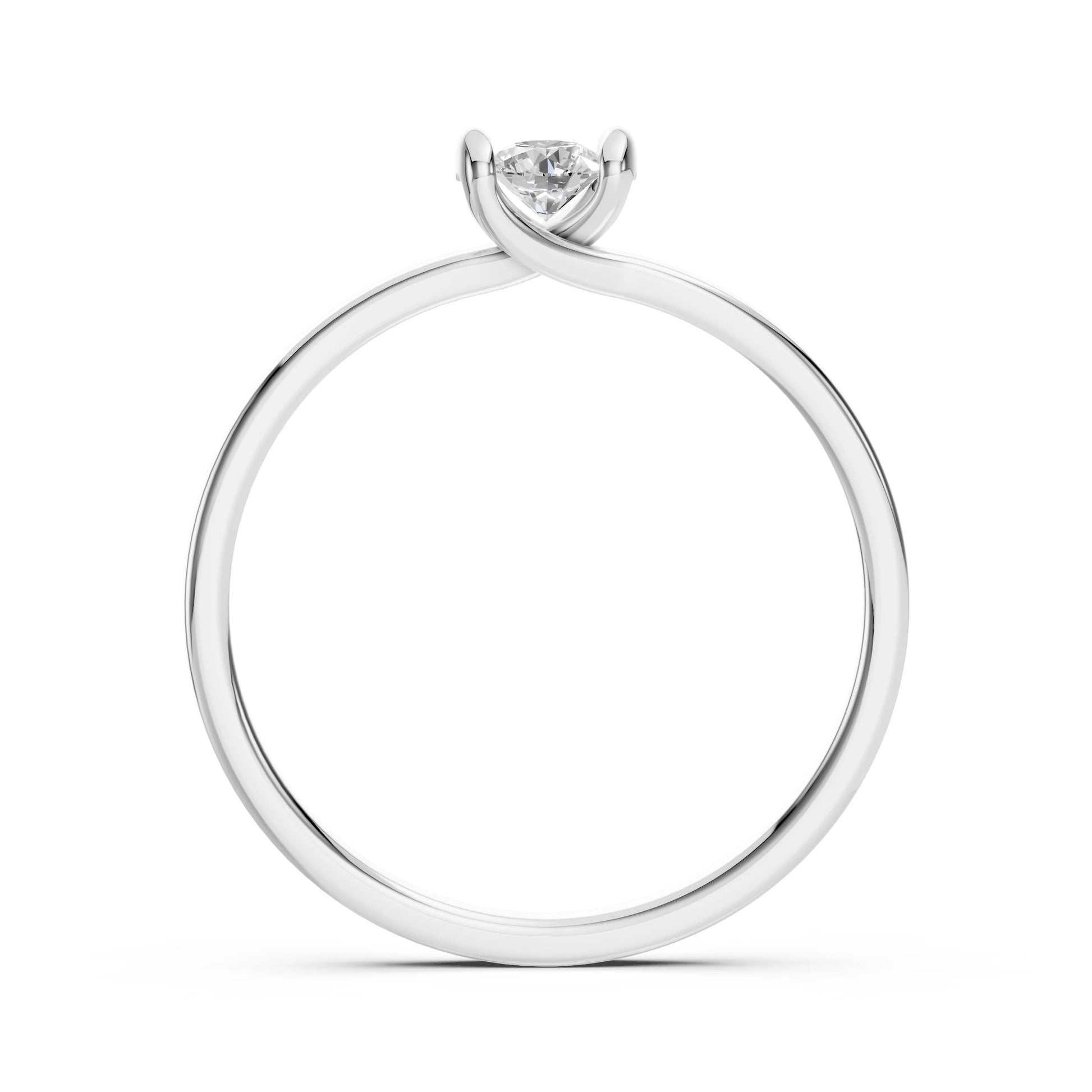 Solitär-Ring (Rund), 0.2 ct — 101-10016(3.7)