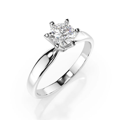 Solitär-Ring (Rund), 0.5 ct — 101-10040(5.1)