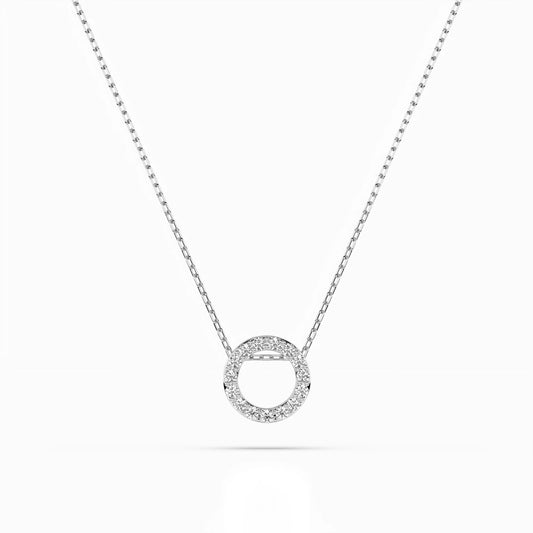 Minimalismus-Halskette (Rund), 0.09 ct — 104-10028