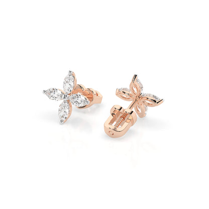 Illusion-Ohrringe (Marquise), 0.8 ct — 102-10193V1