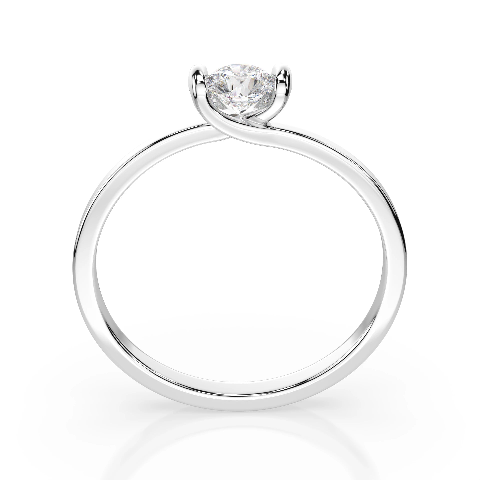 Solitär-Ring (Rund), 0.1 ct — 101-10016(3.0)
