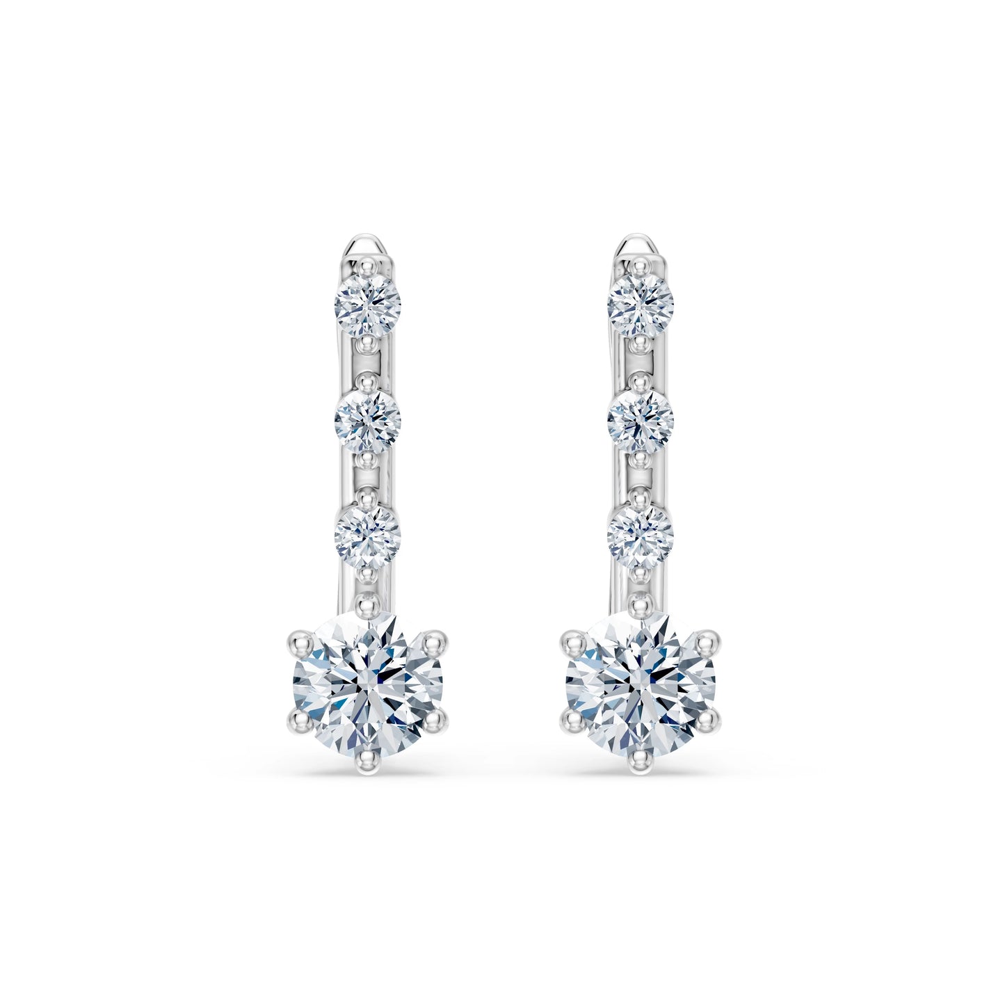 Solitär-Eternity-Ohrringe, 0.6 ct — 102-10144(4.2)