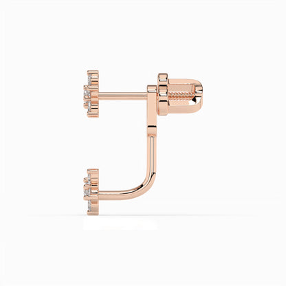 Illusion-Ohrringe (Rund), 0.25 ct — 102-10195/1