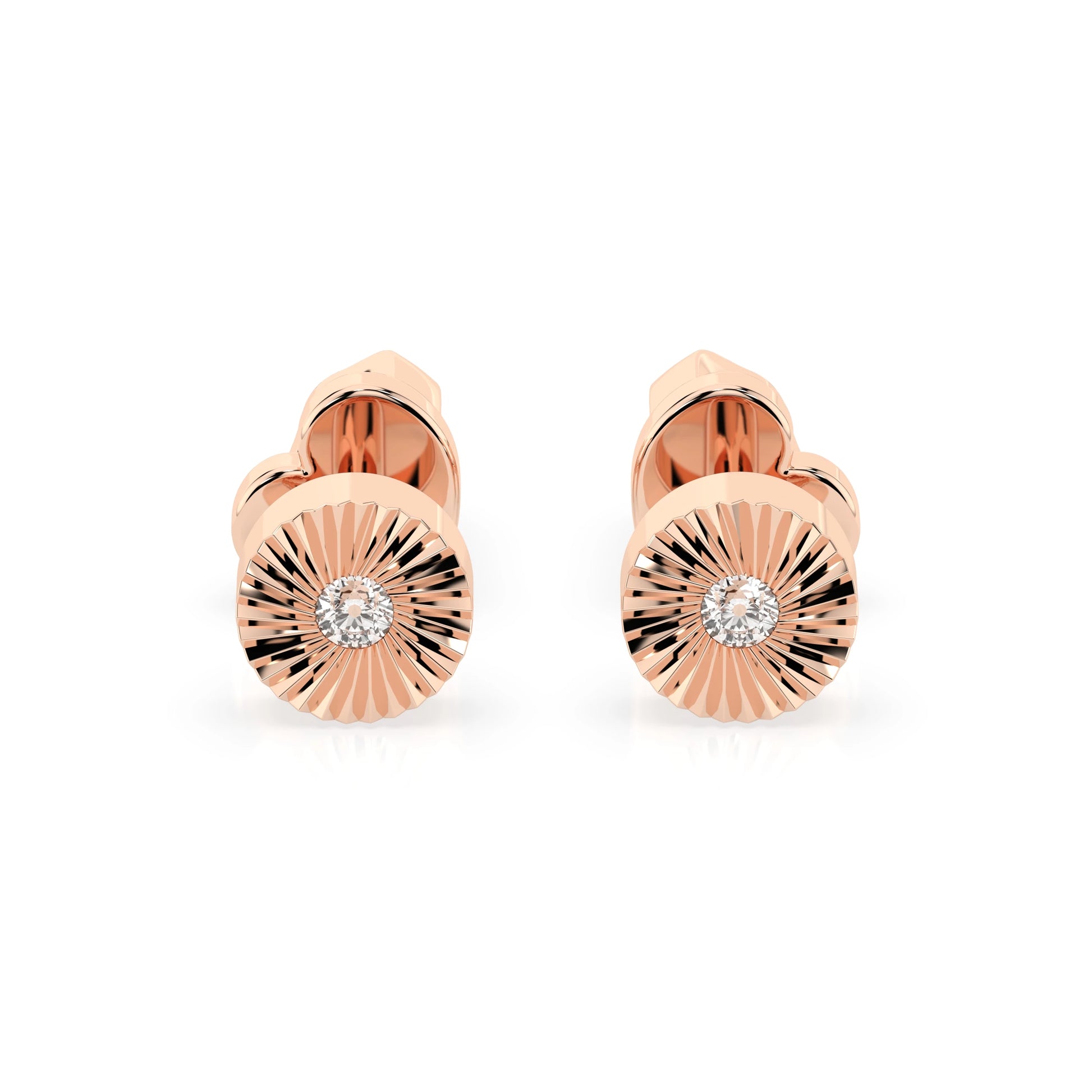 Minimalismus-Ohrringe (Rund), 0.04 ct — 102-10049