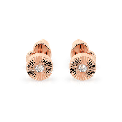 Minimalismus-Ohrringe (Rund), 0.04 ct — 102-10049