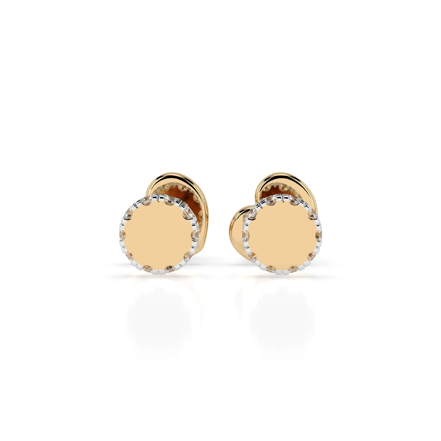 Minimalismus-Ohrringe (Rund), 0.1 ct — 102-10029