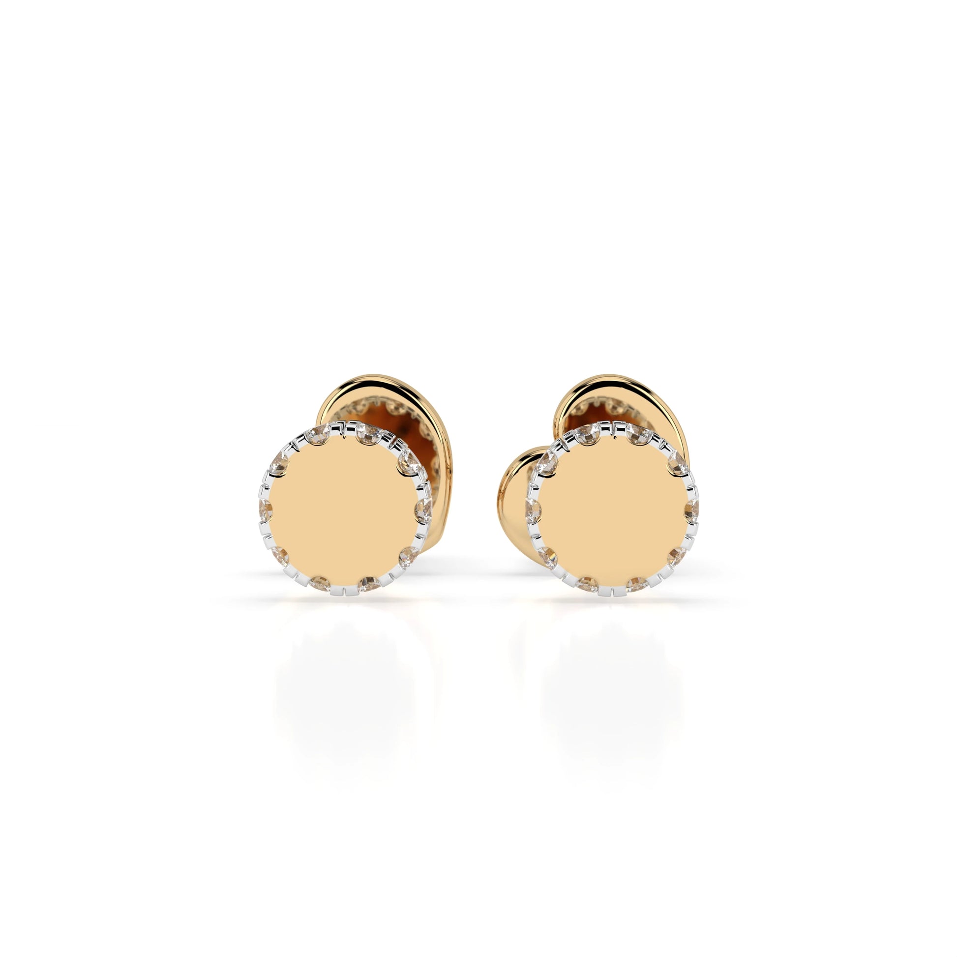 Minimalismus-Ohrringe (Rund), 0.1 ct — 102-10029