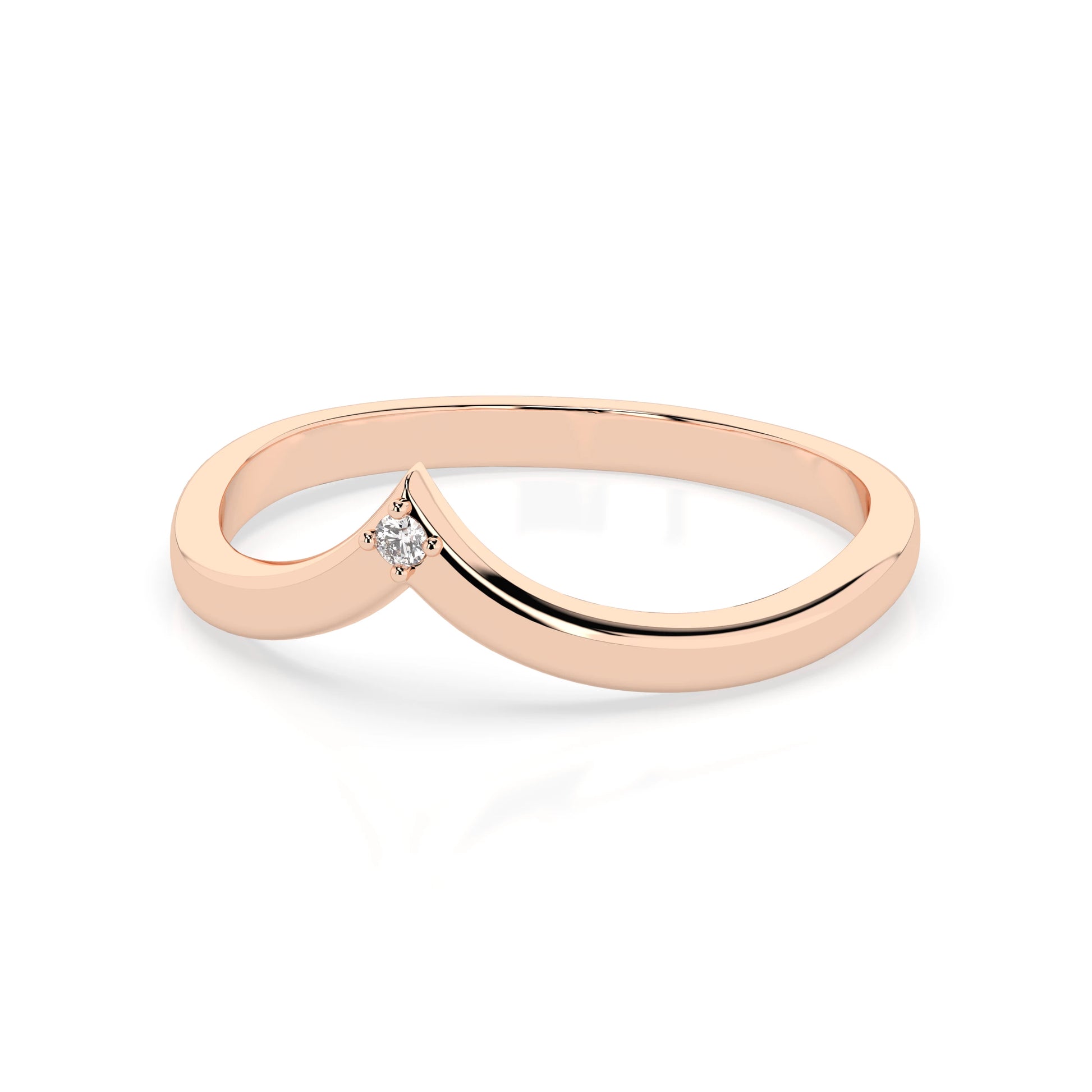 Minimalismus-Ring (Rund), 0.01 ct — 101-10161/3