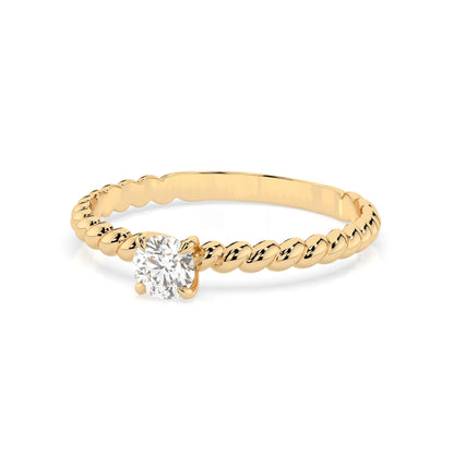 Solitär-Ring (Rund), 0.3 ct — 101-10038(4.2)