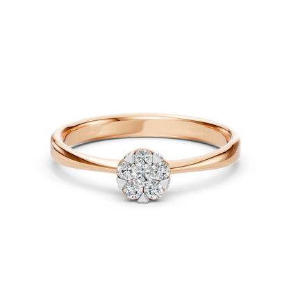 Illusion-Ring (Rund), 0.06 ct — 101-10015/1(2.5)