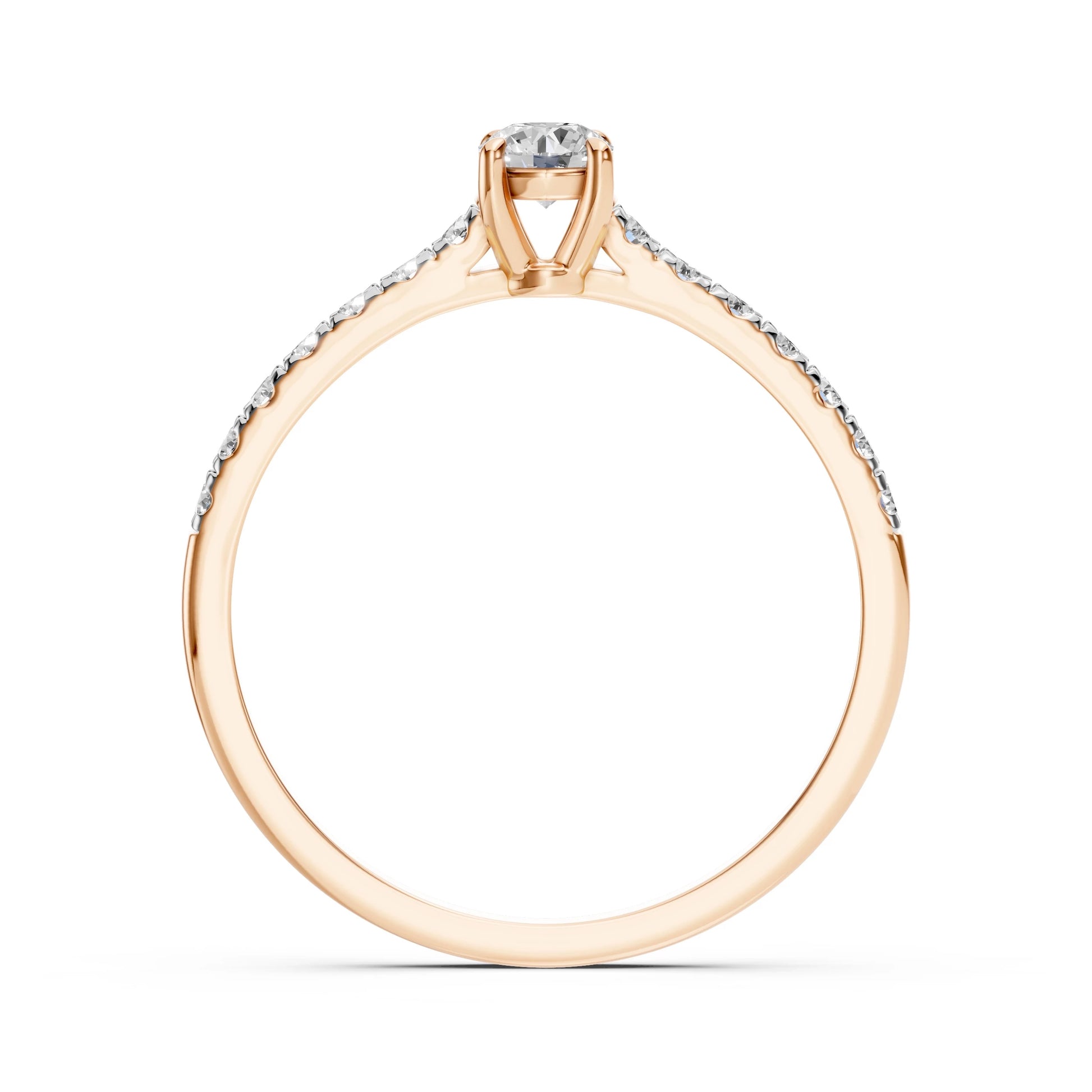 Solitär-Eternity-Ring (Rund), 0.2 ct — 101-10094(3.7)