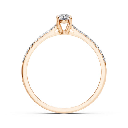 Solitär-Eternity-Ring (Rund), 0.2 ct — 101-10094(3.7)