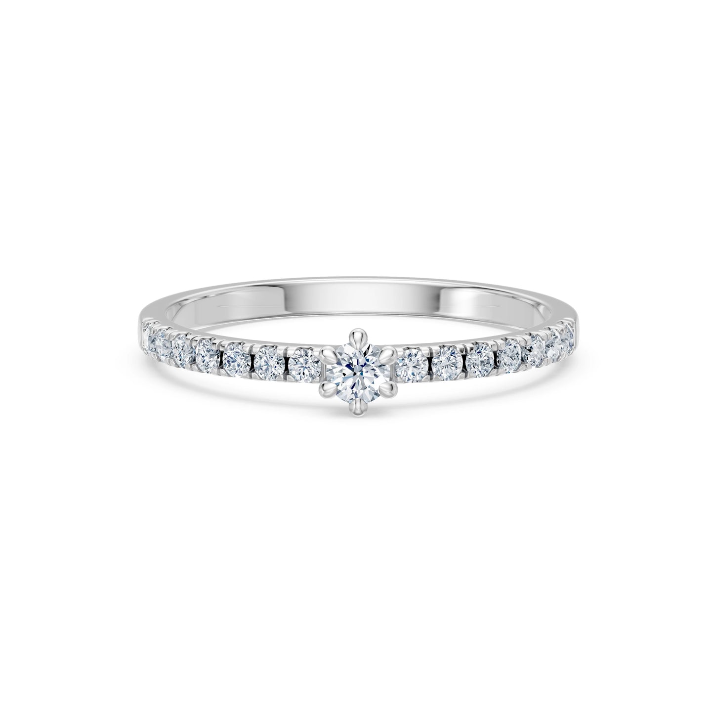 Solitär-Eternity-Ring, 0.09 ct — 101-10126/3(2.8)