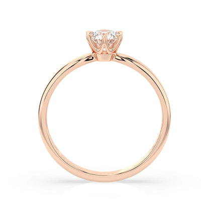 Solitär-Ring (Rund), 0.35 ct — 101-10040(4.5)