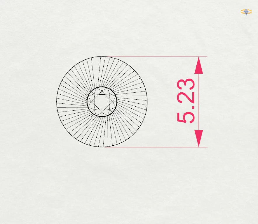 Minimalismus-Ohrringe (Rund), 0.04 ct — 102-10049