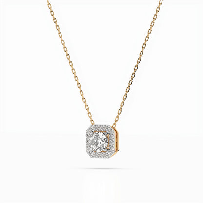 Solitär-Eternity-Halskette (Rund), 0.2 ct — 104-10042(3.7)