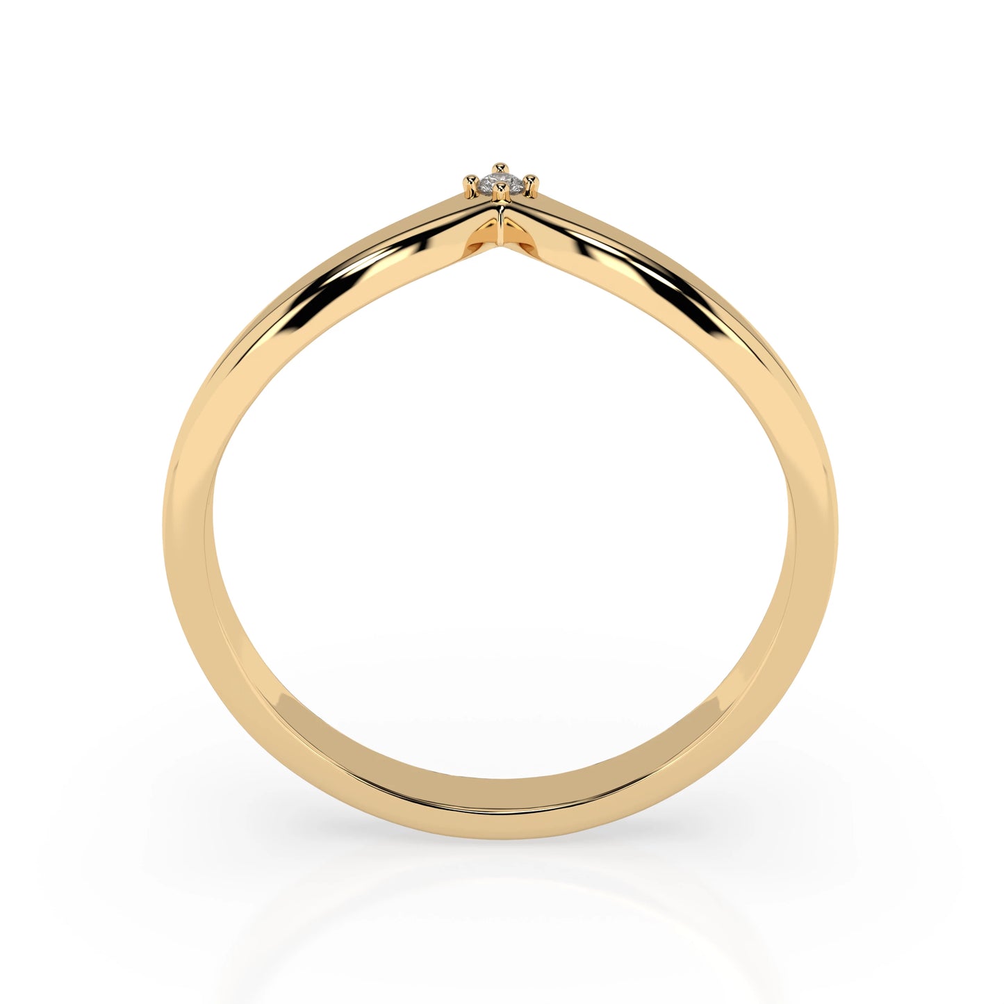 Minimalismus-Ring (Rund), 0.01 ct — 101-10161/3