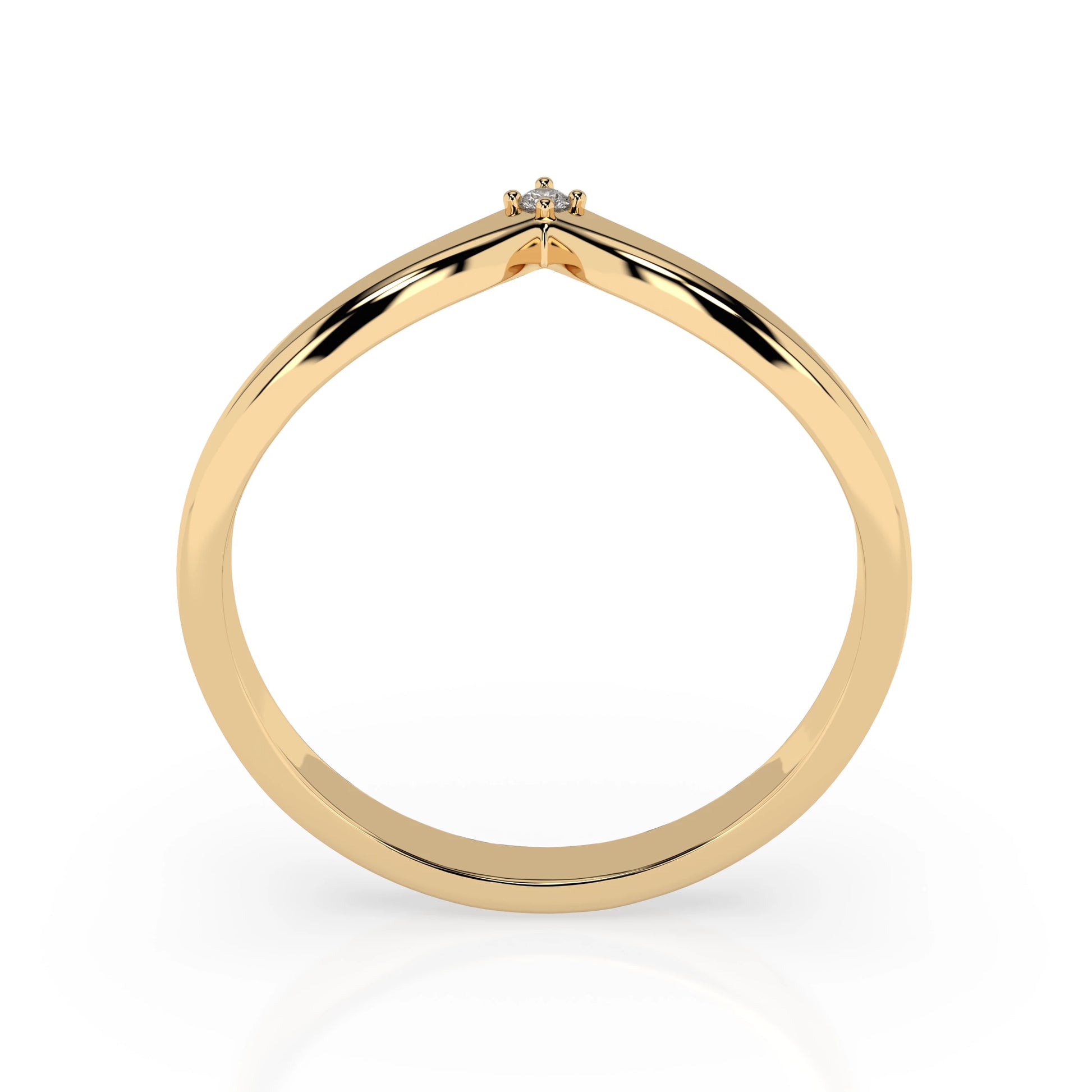 Minimalismus-Ring (Rund), 0.01 ct — 101-10161/3