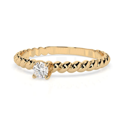 Solitär-Ring (Rund), 0.08 ct — 101-10038(2.7)