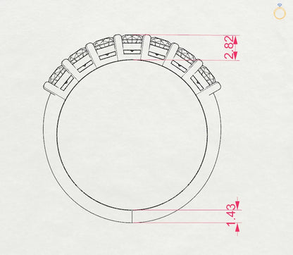 Eternity-Ring (Rund), 0.7 ct — 101-10098(3.0)