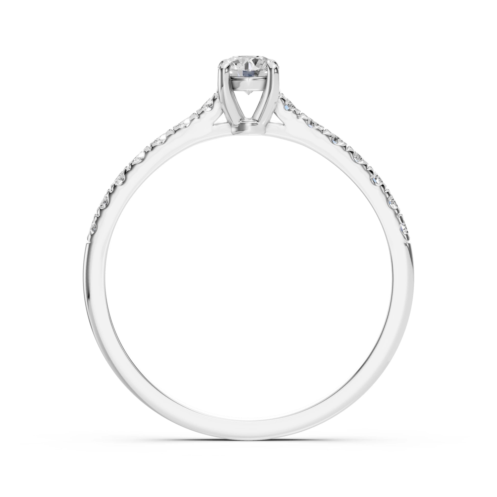 Solitär-Eternity-Ring (Rund), 0.2 ct — 101-10094(3.7)
