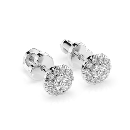 Solitär-Eternity-Ohrringe (Rund), 0.24 ct — 102-10095(3.1)