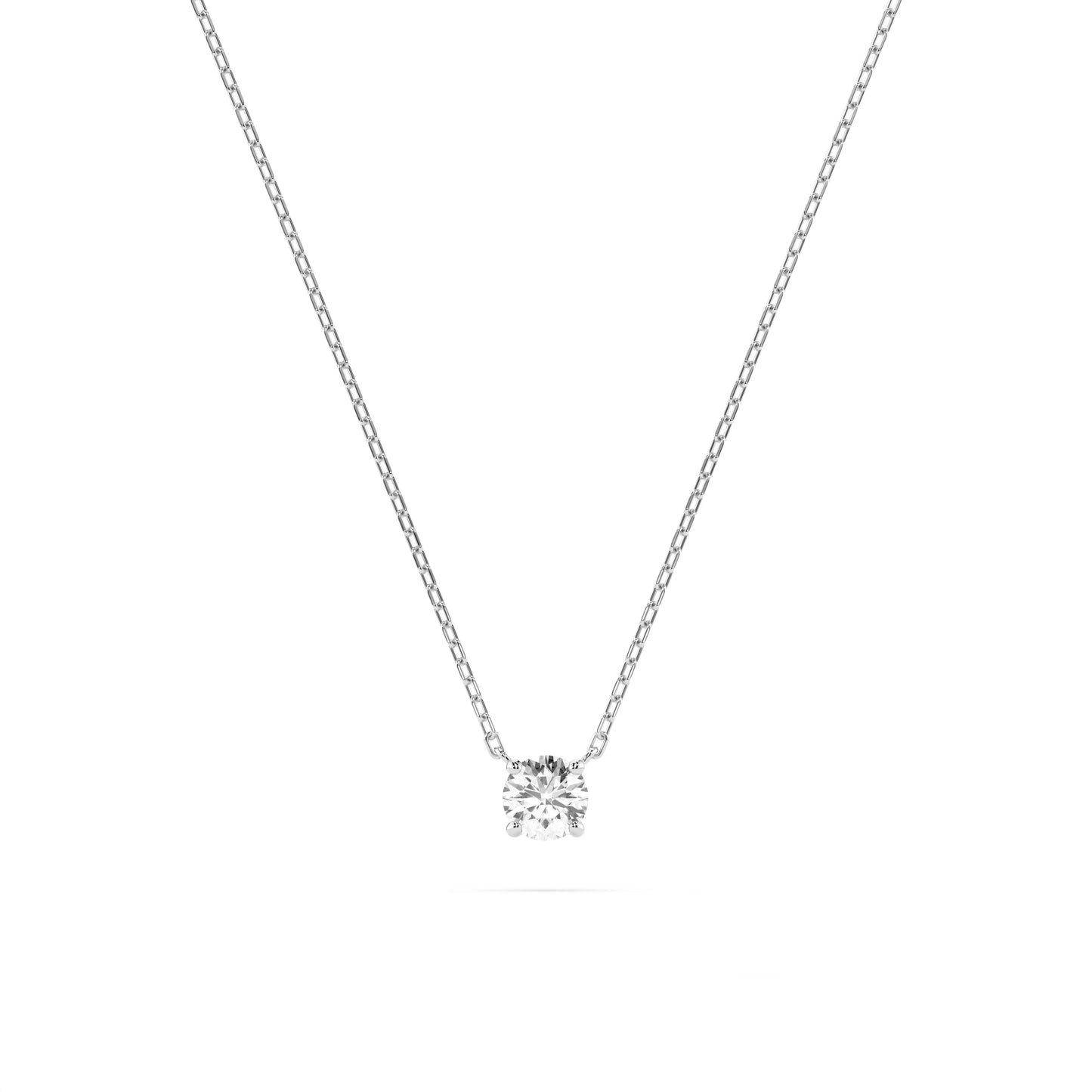 Solitär-Halskette (Rund), 0.1 ct — 104-10040(3.0)