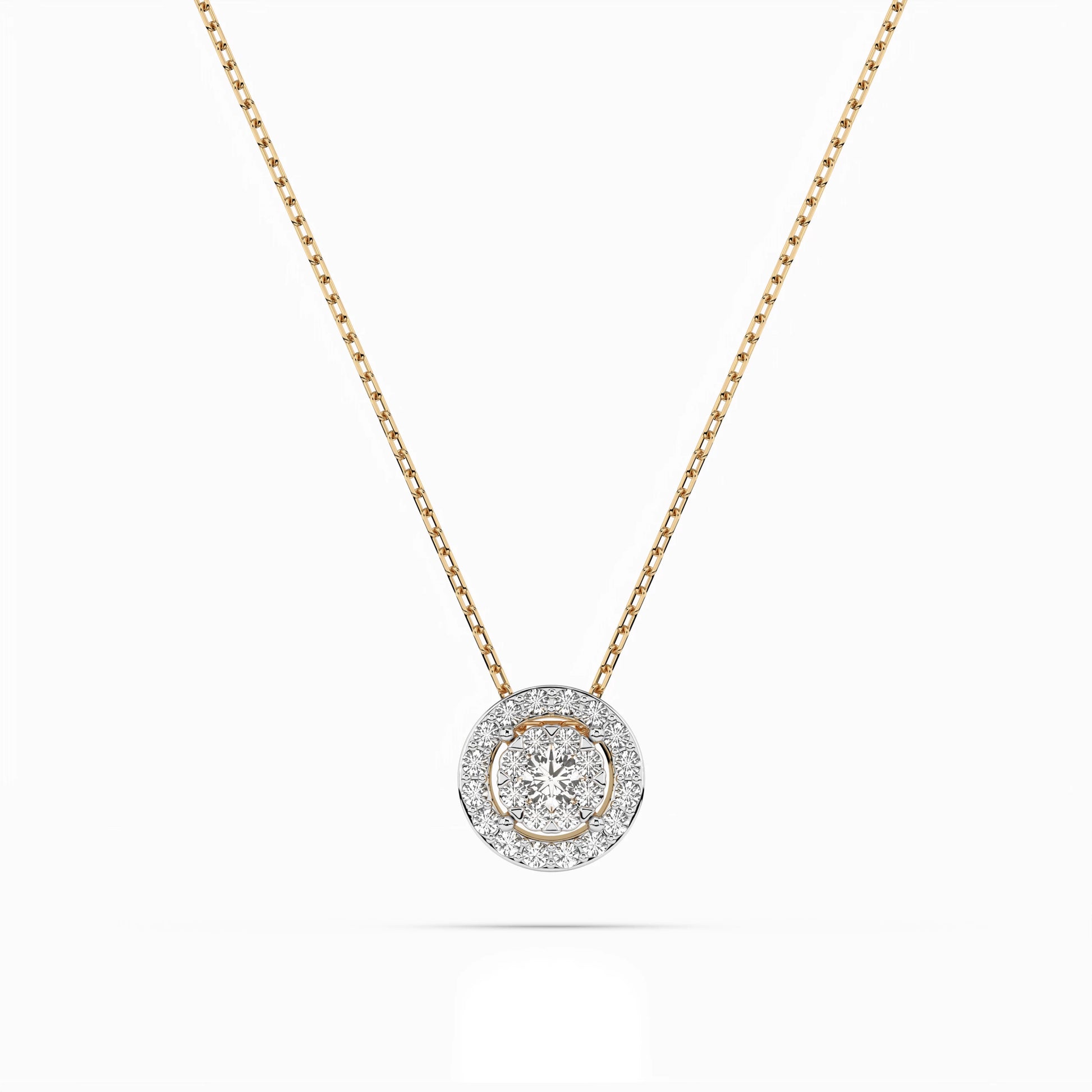 Illusion-Halskette (Rund), 0.06 ct — 104-10002(2.5)