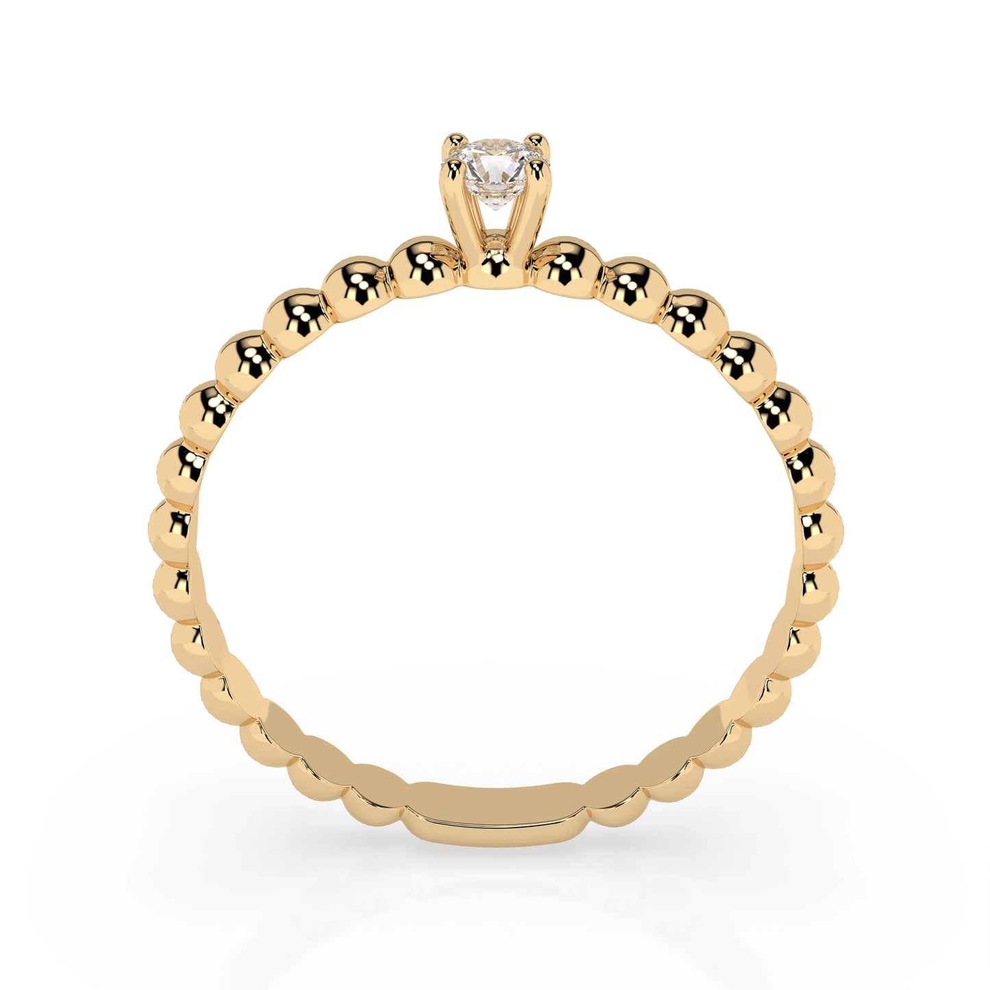 Solitär-Ring (Rund), 0.06 ct — 101-10039(2.5)