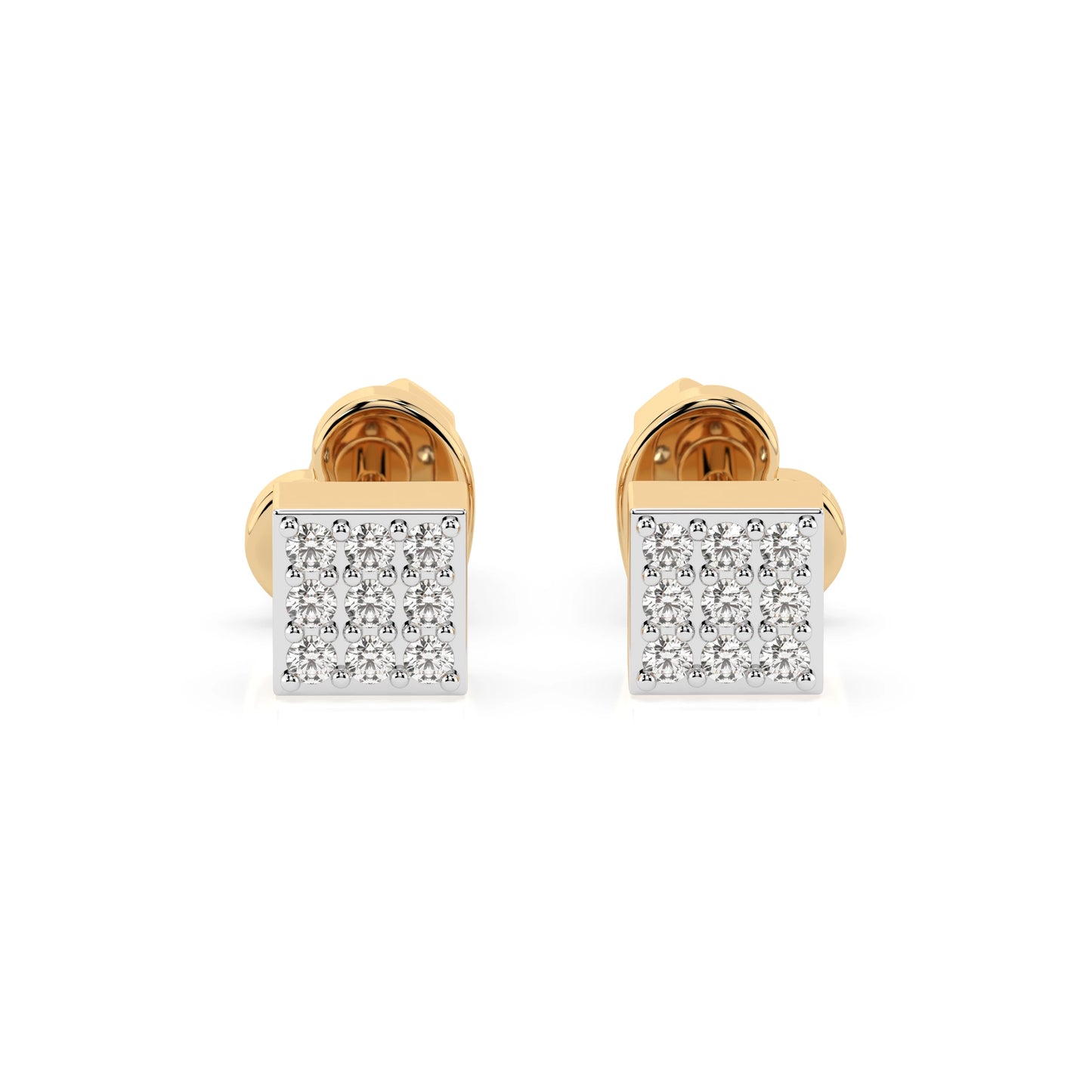 Illusion-Ohrringe (Rund), 0.11 ct — 102-10063