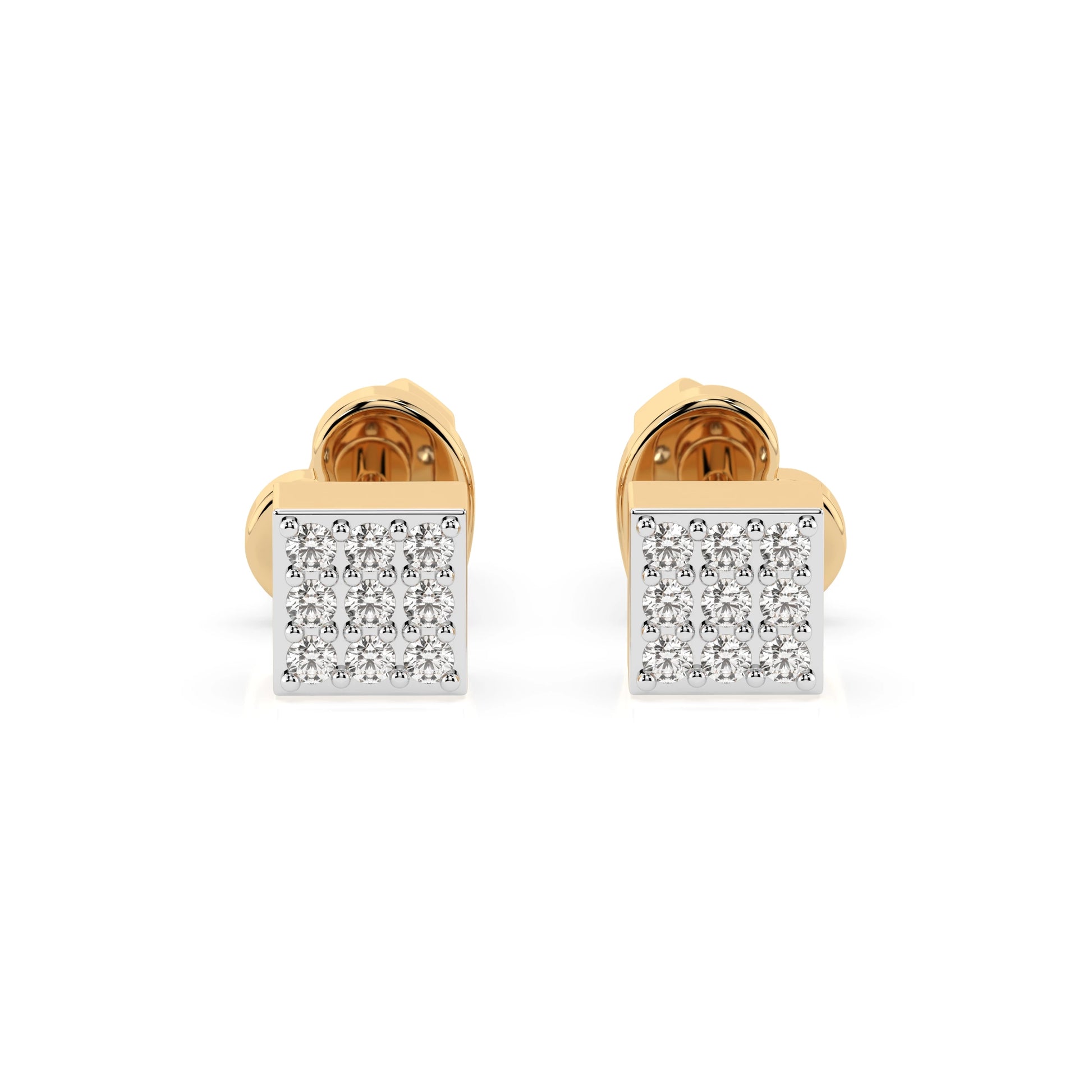 Illusion-Ohrringe (Rund), 0.11 ct — 102-10063