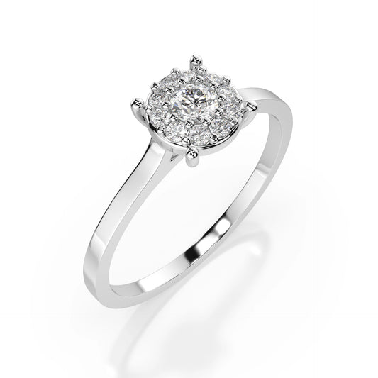 Solitär-Eternity-Ring (Rund), 0.06 ct — 101-10017/1(2.5)