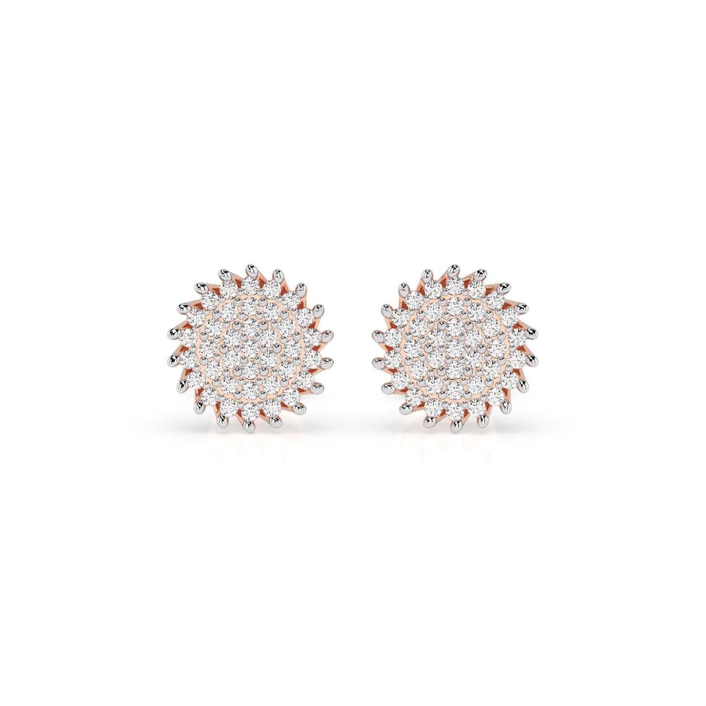 Illusion-Ohrringe (Rund), 0.3 ct — 102-10171