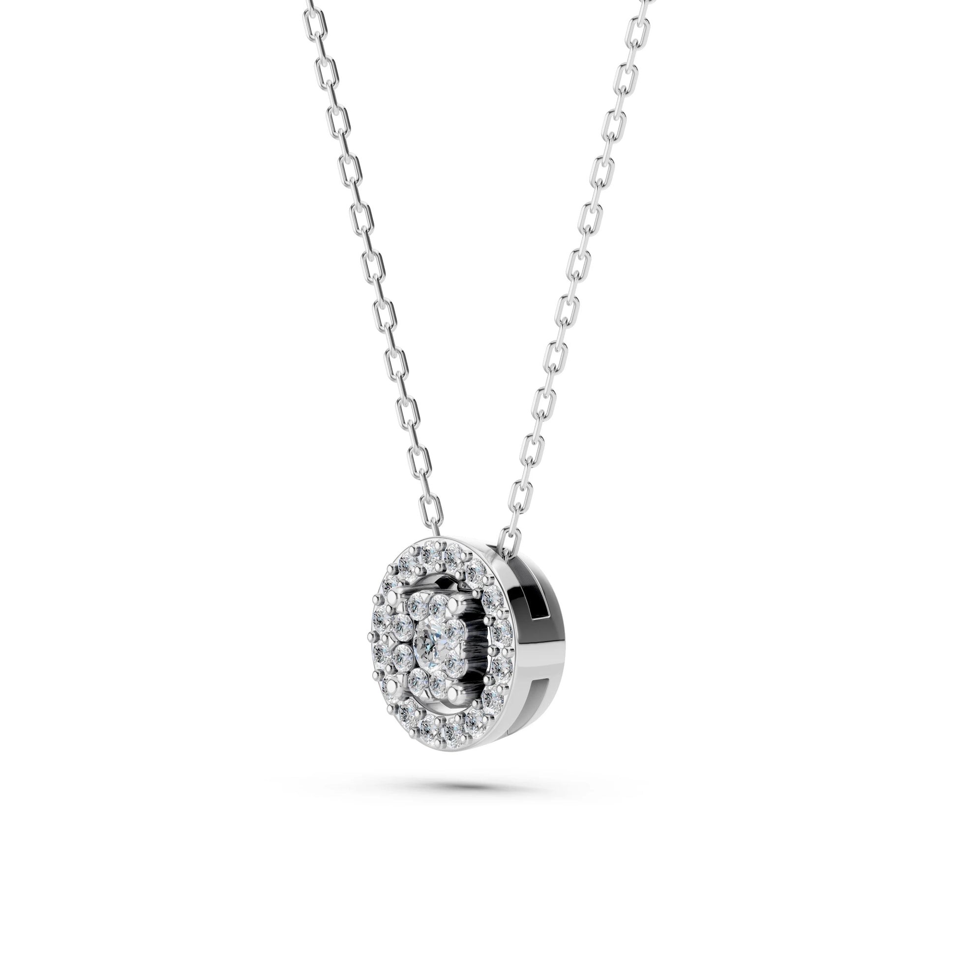 Illusion-Halskette (Rund), 0.03 ct — 104-10002(2.0)