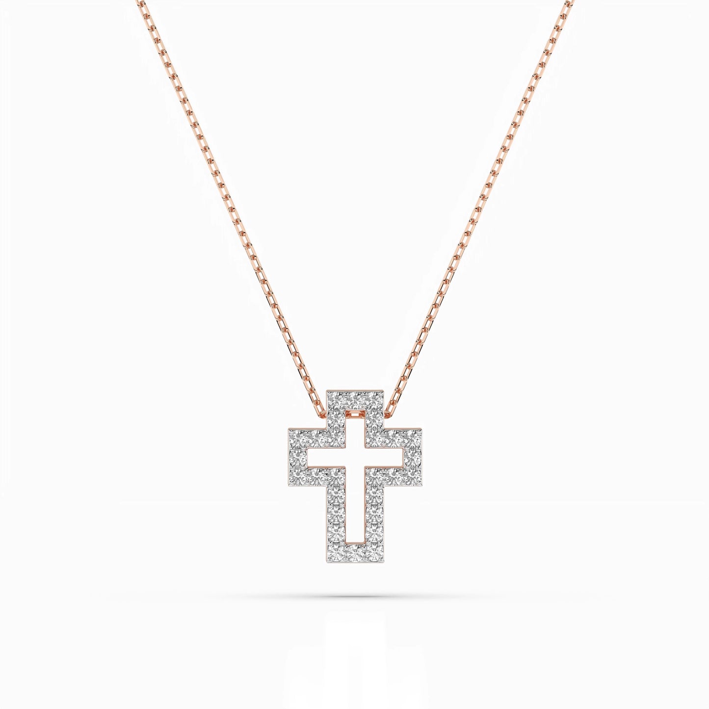 Minimalismus-Halskette (Rund), 0.17 ct — 104-10030