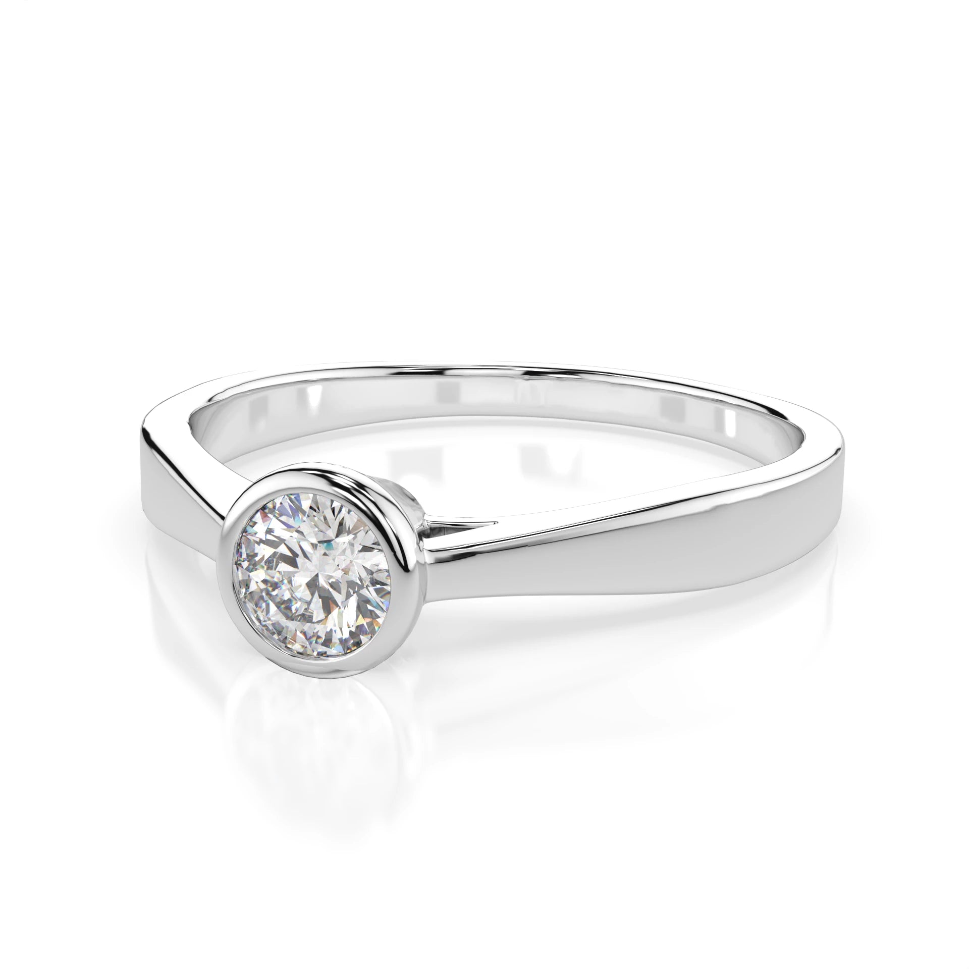 Solitär-Ring (Rund), 0.2 ct — 101-10010(3.7)