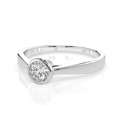 Solitär-Ring (Rund), 0.2 ct — 101-10010(3.7)